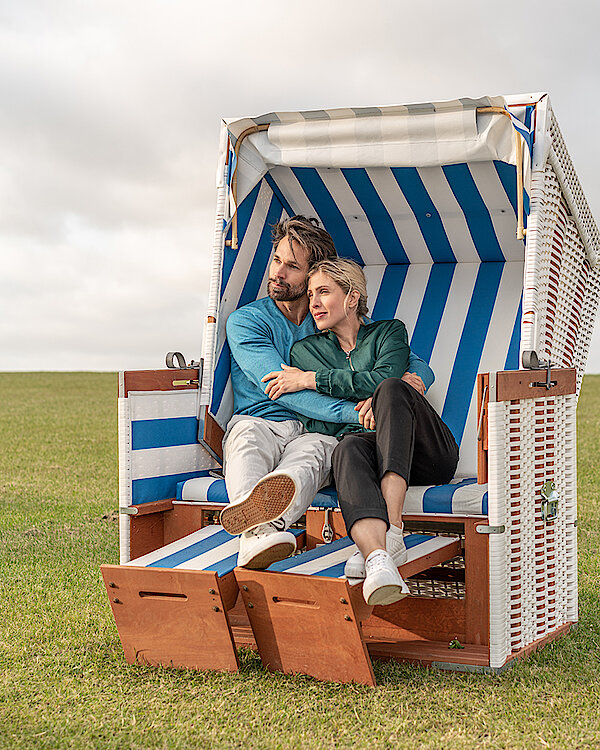 Strandkorb beim Hotel Küstenperle